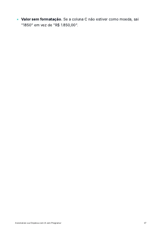 Página de exemplo do guia